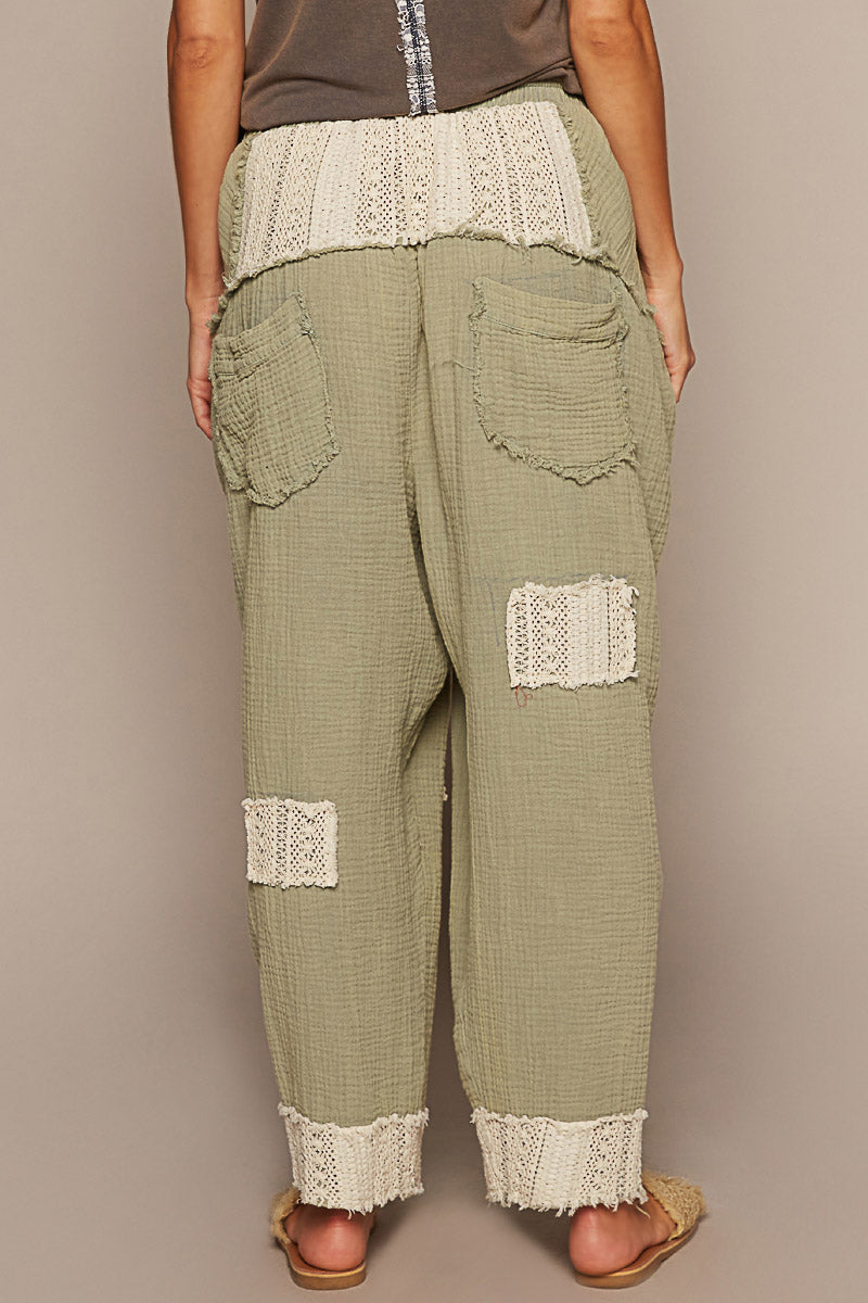 Double Gauze Lace Pants (3 Options)