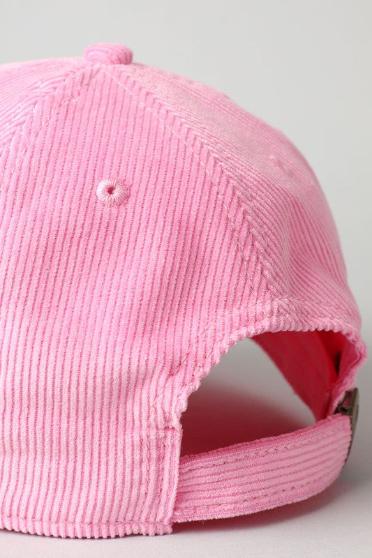 Corduroy Adjustable Cotton Baseball Cap Dad Hat