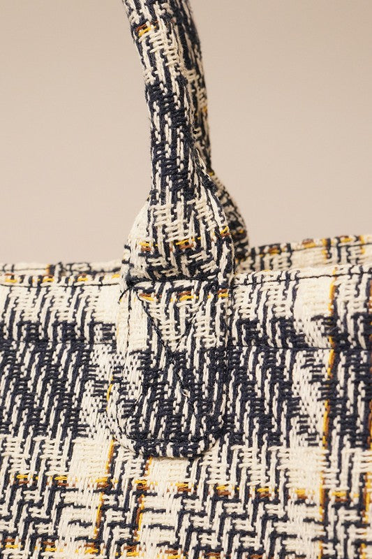 Large Plaid Tote Bag (2 Options)