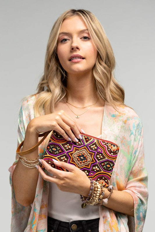 Handmade Lucy Beaded Clutch