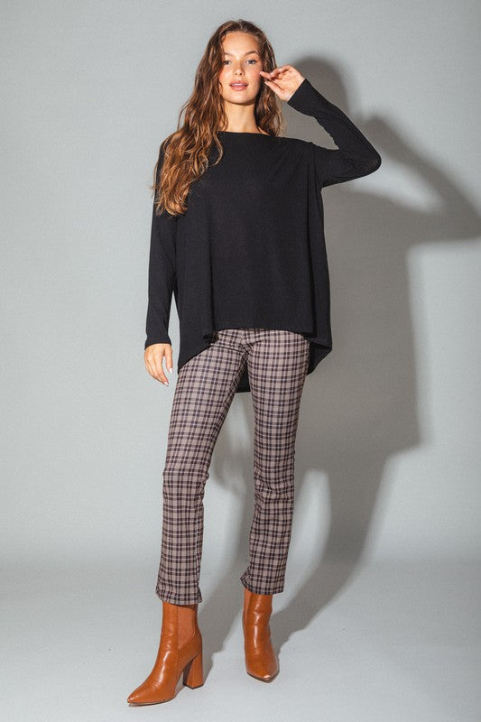 Long Sleeve Tunic Knit Top