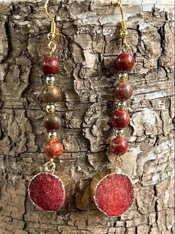 Zambia Earrings Mahogany
