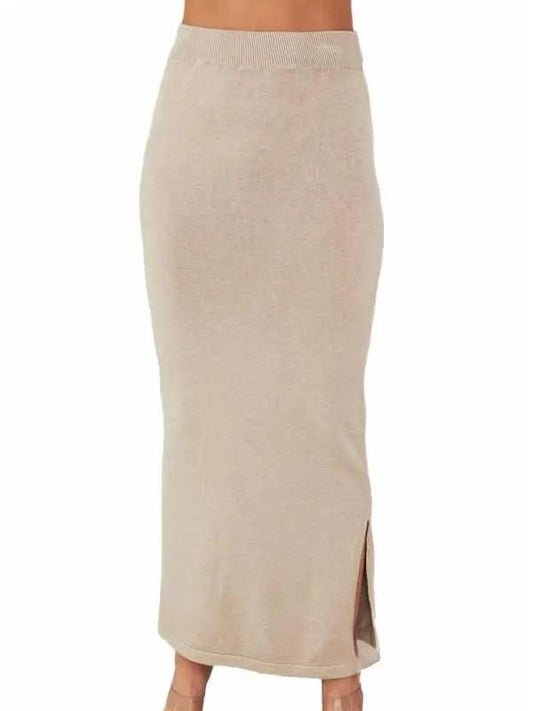 Soft Touch Knitted Long Elegant Skirt