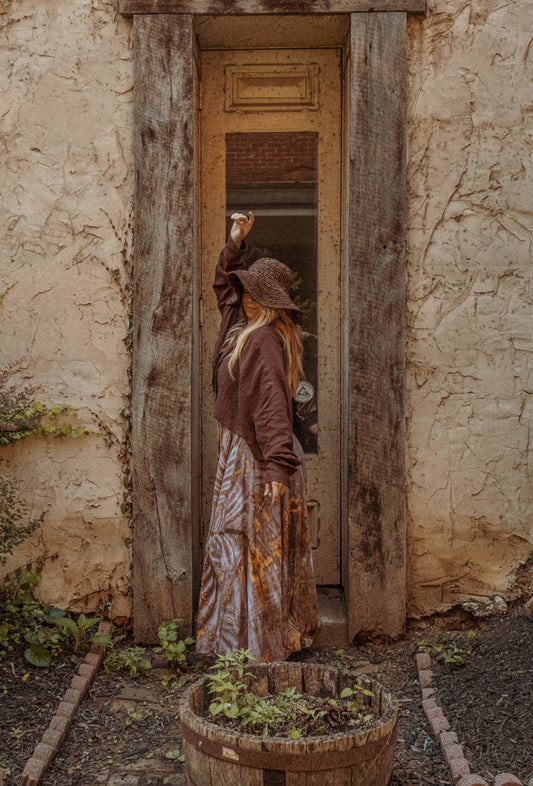 Beachy Boho Bamboo Cropped Shacket