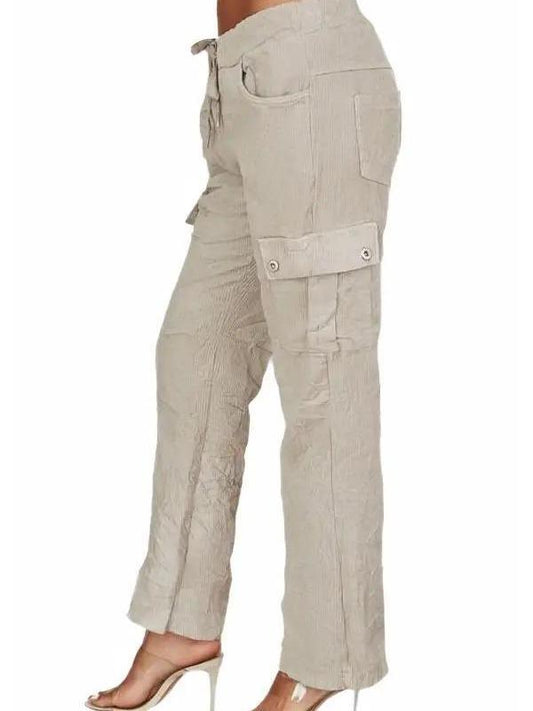 Corduroy Cargo Crinkle Pan with Drawstring