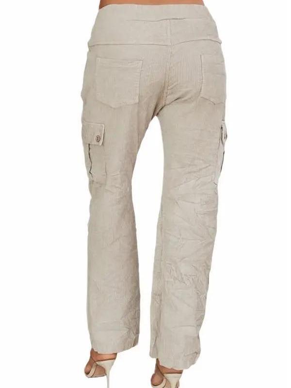 Corduroy Cargo Crinkle Pan with Drawstring