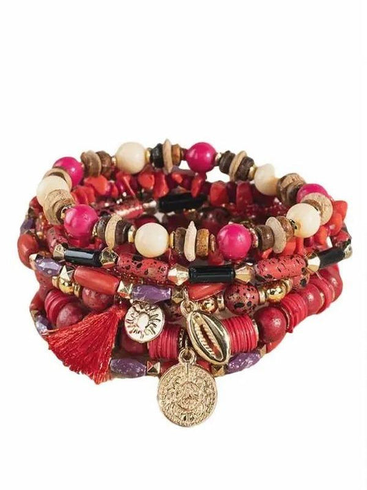 Adding Style Beaded Multi Layered Bracelet