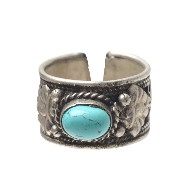 Single Stone Turquoise Ring