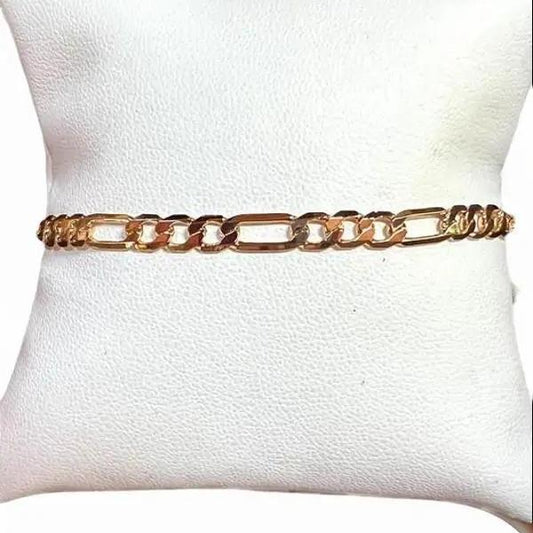 Bunny Gold Figaro Chain Anklet