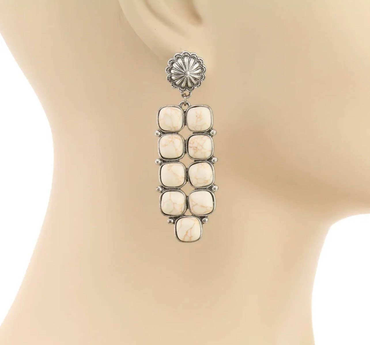 Western Stone Bar Earrings