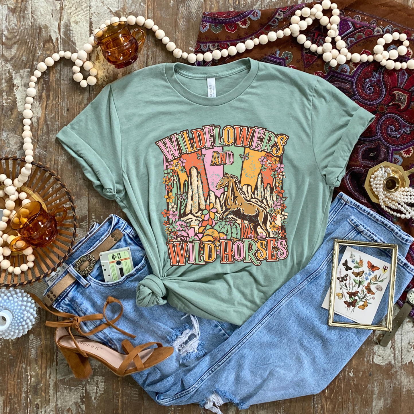Wild Flowers & Wild Horses | Graphic Tee