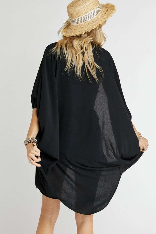 Walking in the Room Solid Kimono Cardigan
