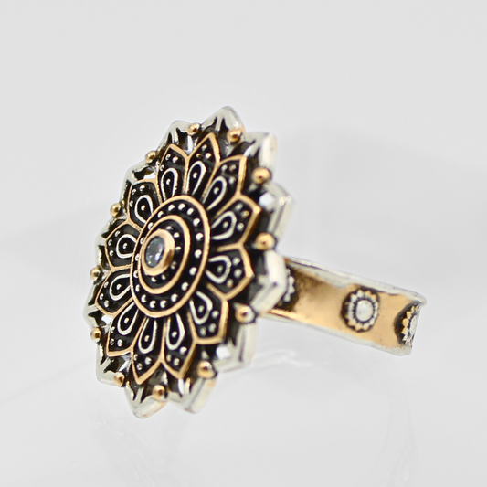 Remember Who You Are Flower Mandala Ring