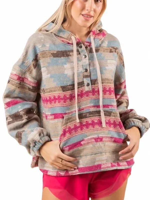 Aztec Hooded Sweatshirt (2 Options) – She Lives Beauty