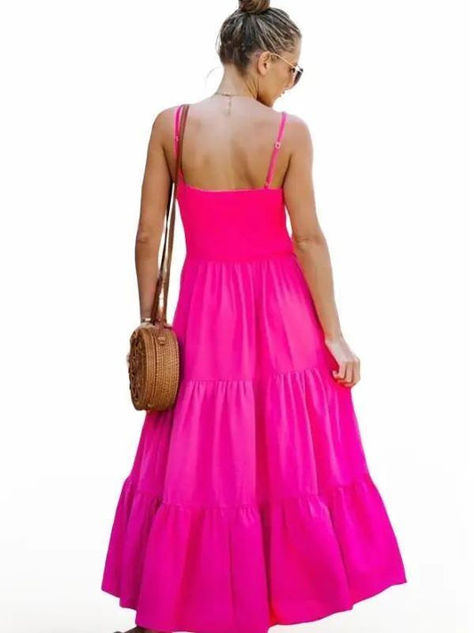 Dressing Your Day Tiered Spaghetti Strap Dress