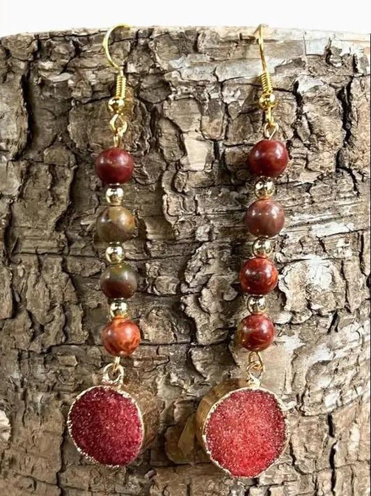 Zambia Earrings Mahogany