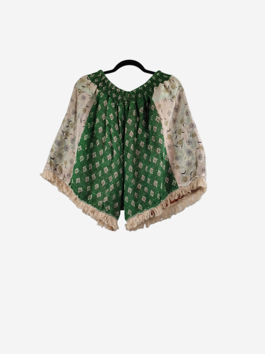 Alma Kantha Fringe Shorts - 03