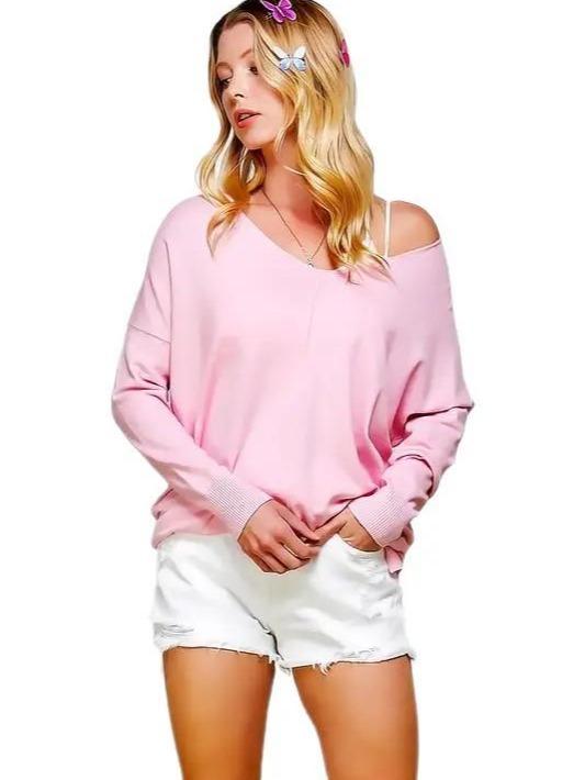 You Deserve Softness V Neck Pullover (3 Options)