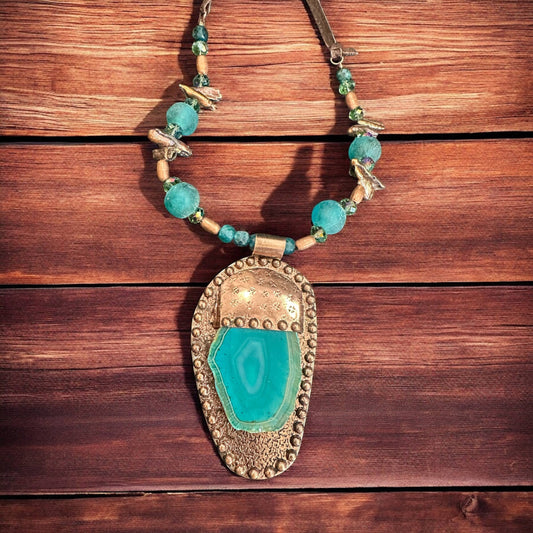 Copper Agate Adjustable art Piece