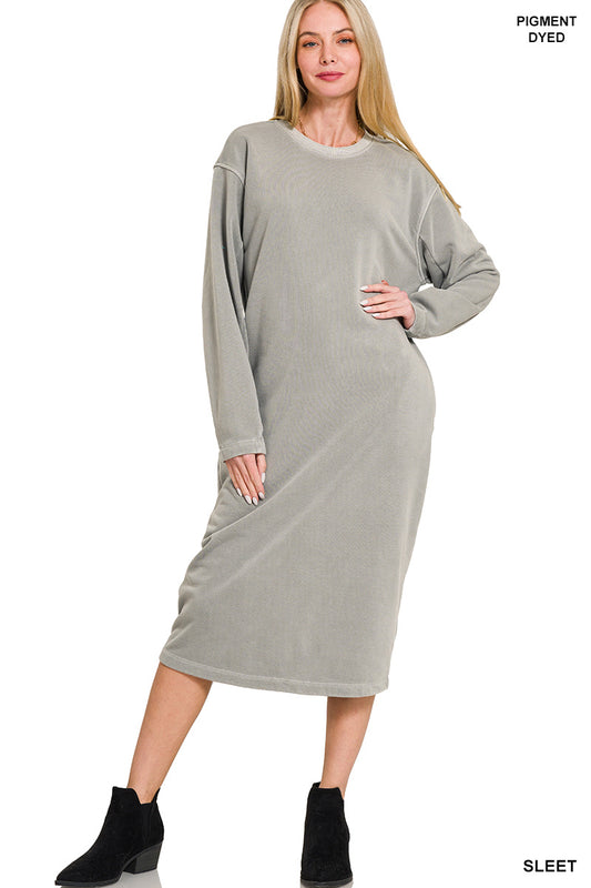 Buttery Soft Fleece Sweatshirt Dress