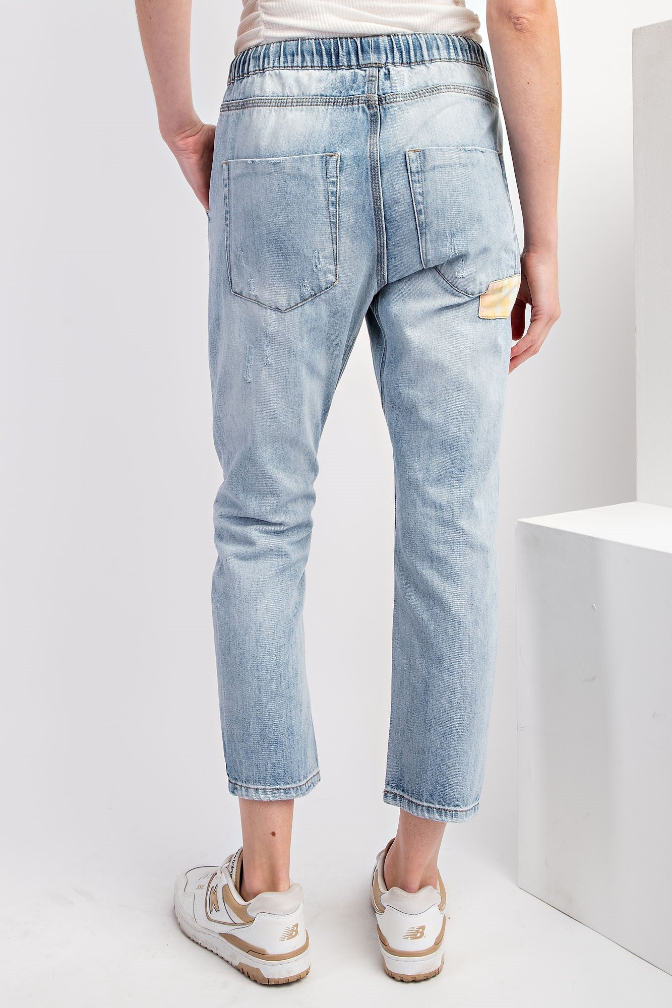 Patchwork Denim Pants (2 Options)