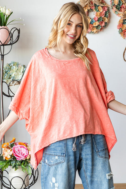 Mineral Washed Twisted Band Top
