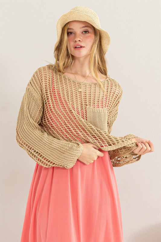 Open Stitch Crochet Top