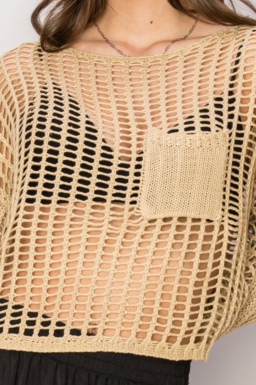 Open Stitch Crochet Top