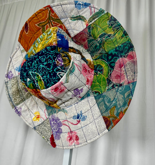 Recycled Sarong Floppy Hat
