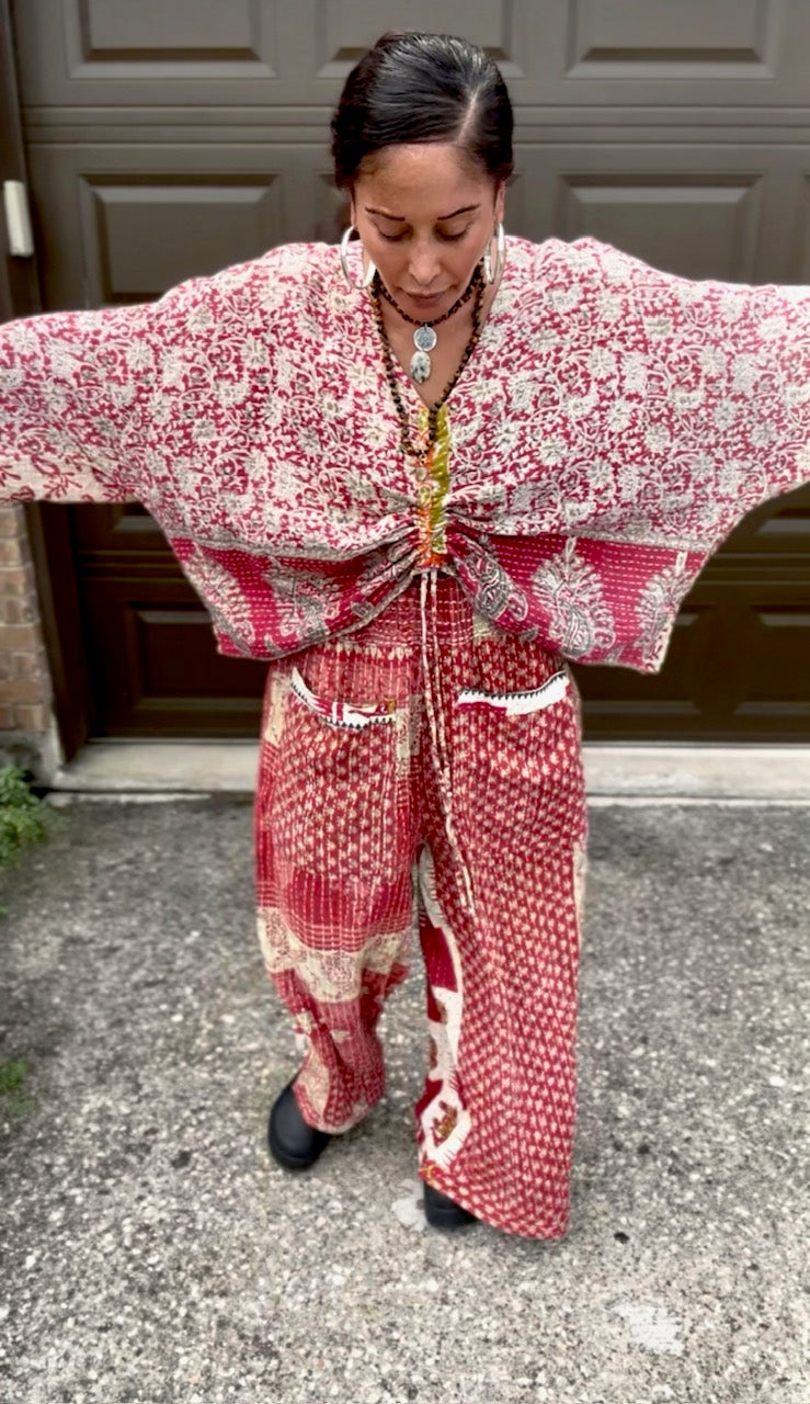 Everyday Amaya Wide Leg Kantha Pants (S-XL)