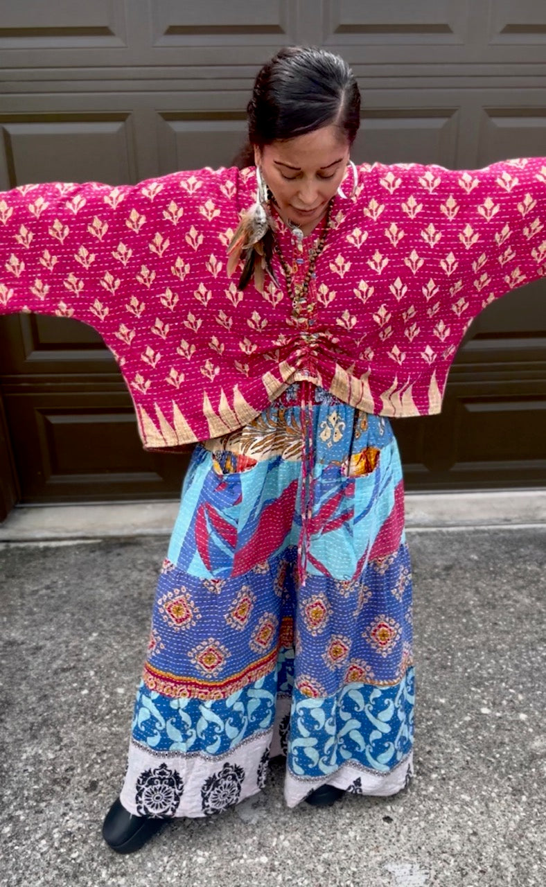Beloved Rosa 3-Layered Kantha Pants (S-XL)