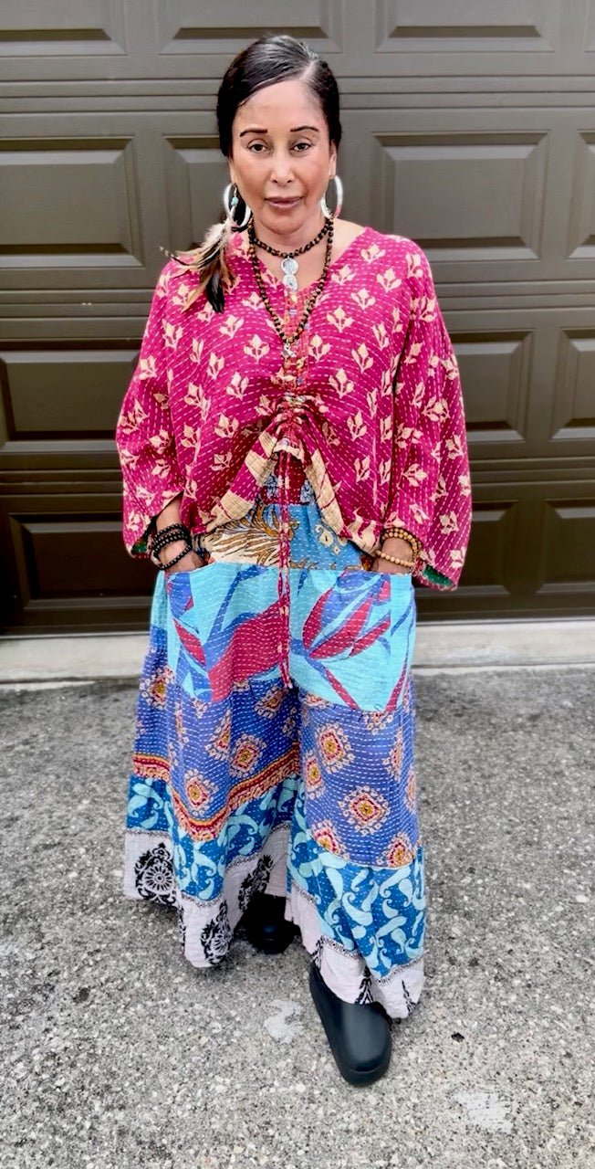 Beloved Rosa 3-Layered Kantha Pants (S-XL)