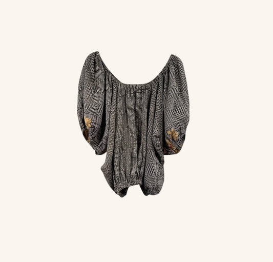 Wildflower Bloom Kantha Top 1000-15