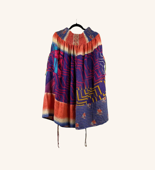 Earthbound Midi Kantha Skirt 1000-04
