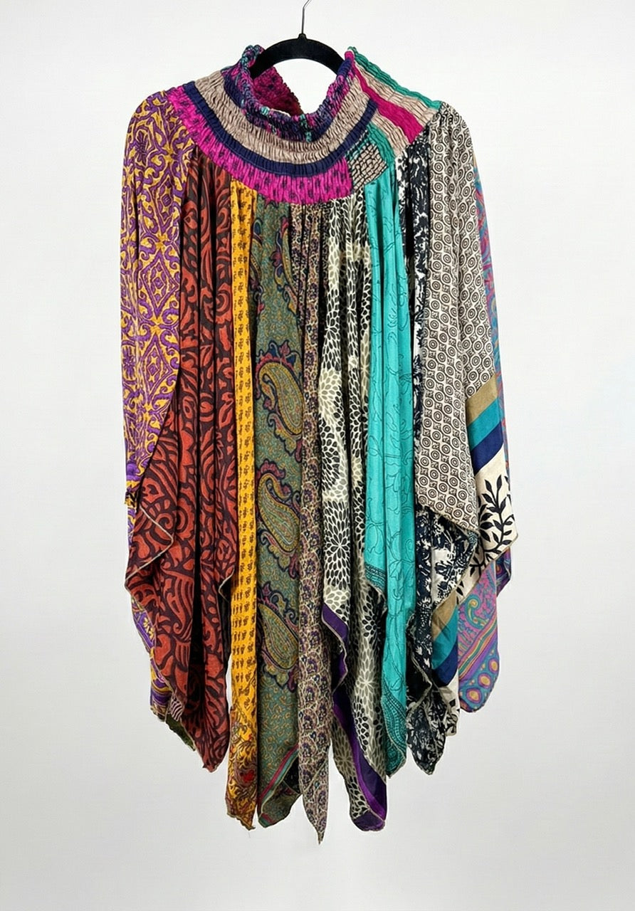 Sunrose Silk Patch Skirt 1000-09