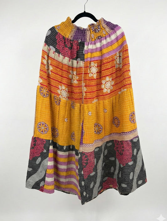 Beloved Rosa 3-Layered Kantha Pants (S-XL) 1000-12