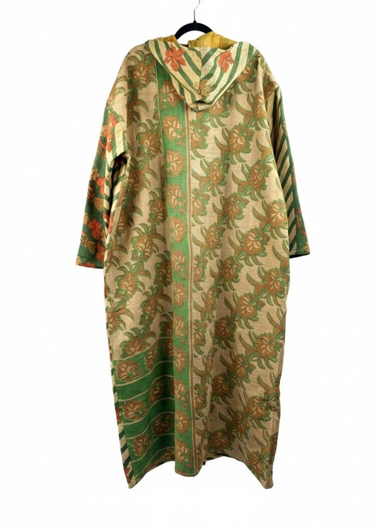 Sacred Drift Fine Kantha Reversible Vintage Coat 1000-04