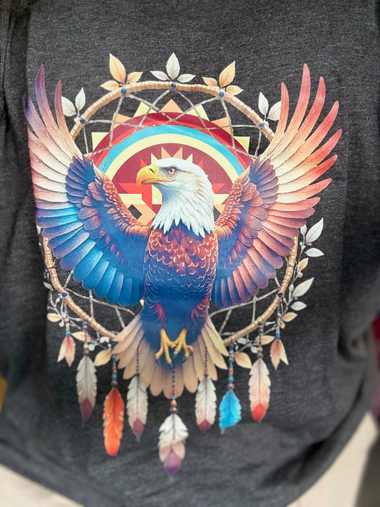 Native Eagle V-Neck Graphic Tee (6 Options)