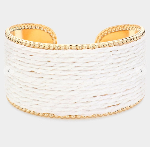 Raffia Cuff Bracelet