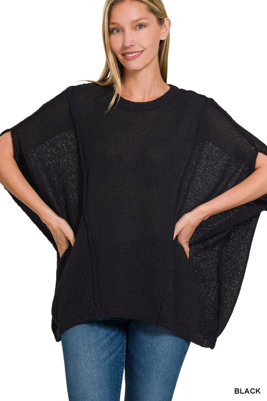 Drop Shoulder Short Sleeve Relaxed Pullover (3 Options)