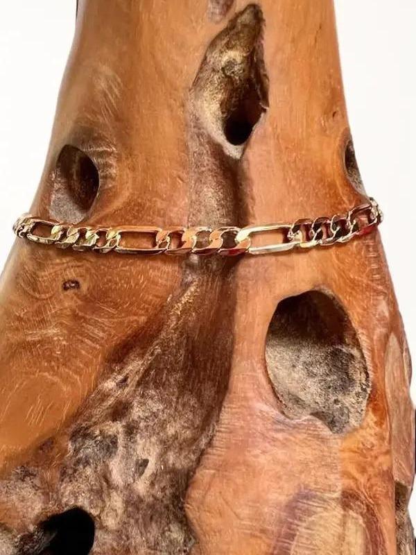 Bunny Gold Figaro Chain Anklet