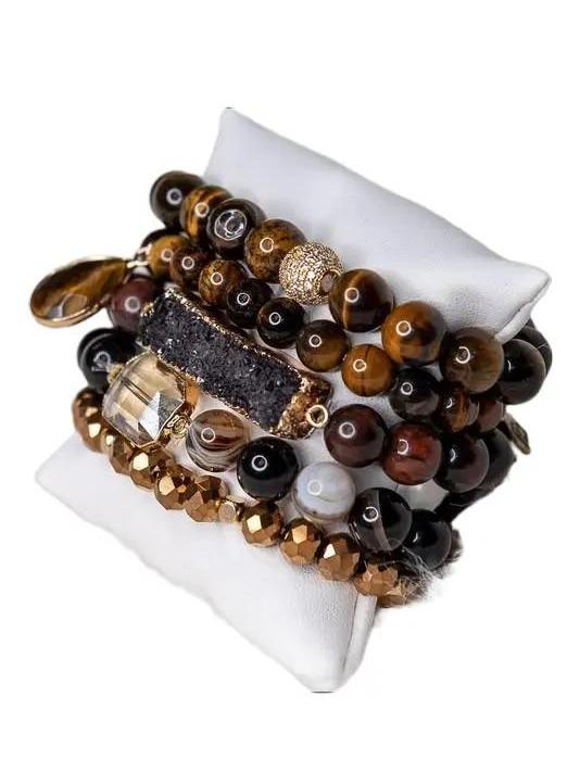Ghana Bracelet Set Tiger Eye