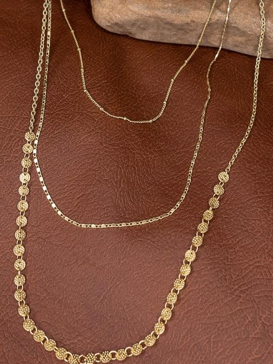Kinsley 3 Layer Gold Necklace