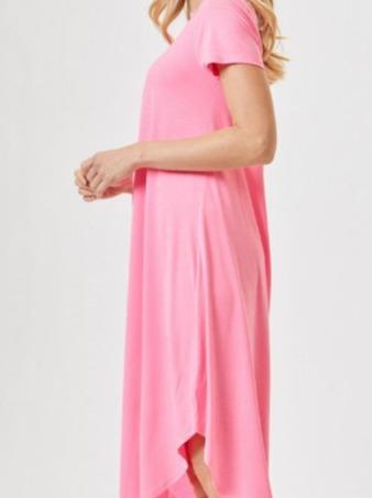 Spring Light Plus Size Solid Midi Dress (2 Options)