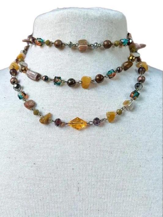 Rachel Necklace Amber
