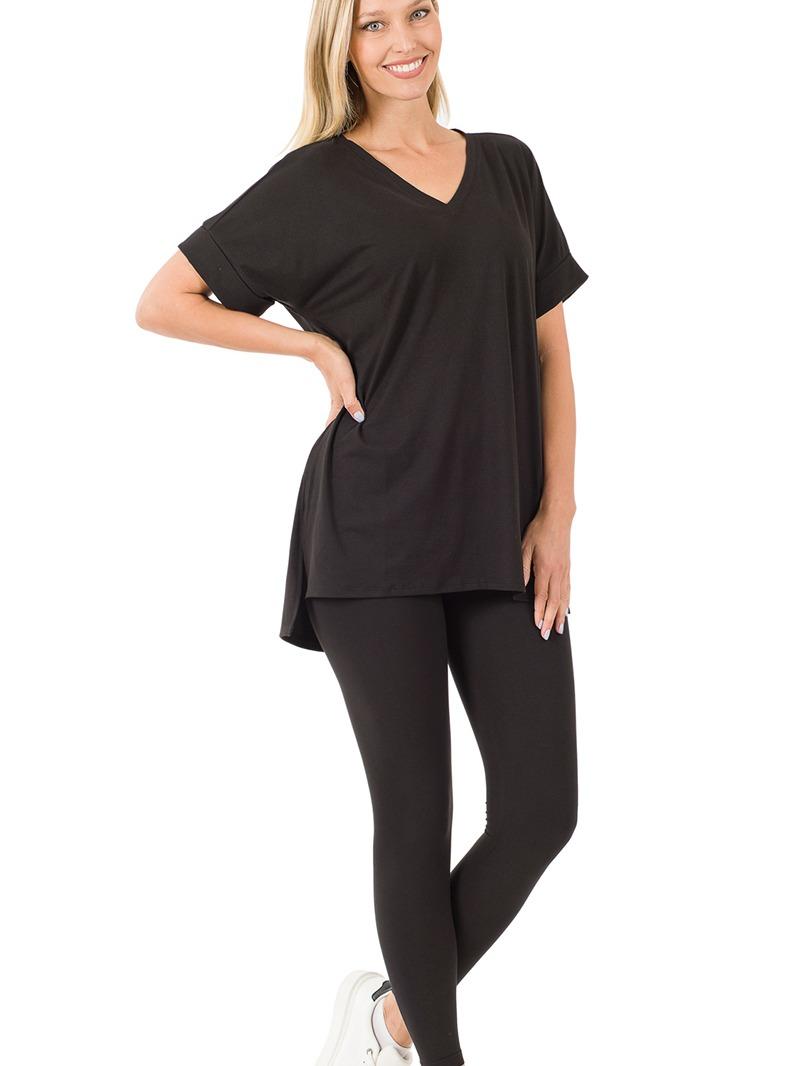 V-Neck Silky Smooth Brushed Microfiber Loungewear Set (11 Options)