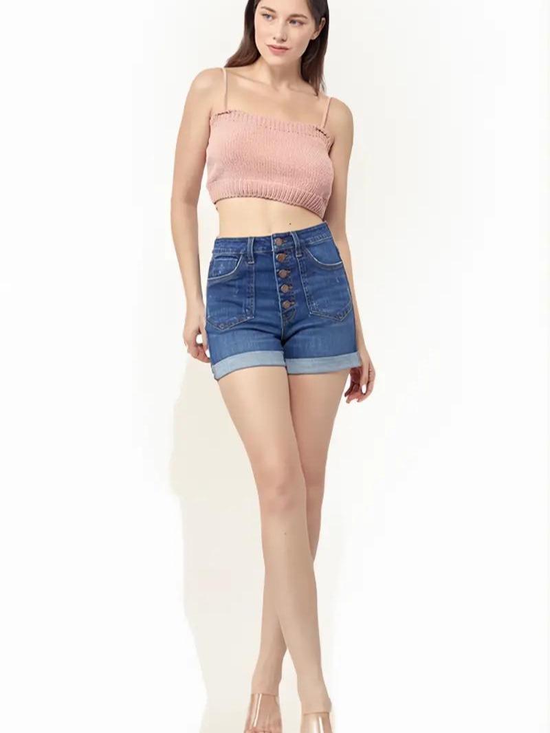 Picnic Patch Risen Pocket Roll Up Shorts