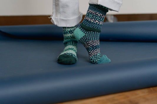 Evergreen Crew Socks | USA Made Sustainable Mismatched Socks