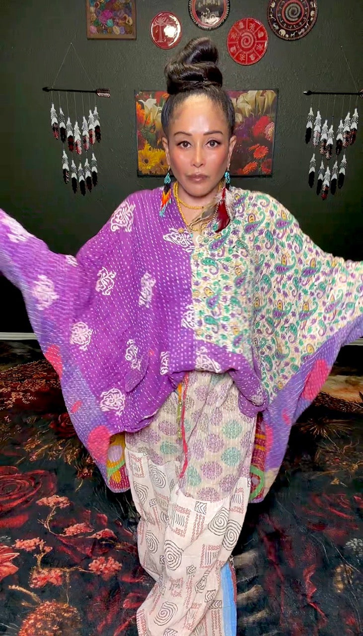 Earthen Path Kantha Top