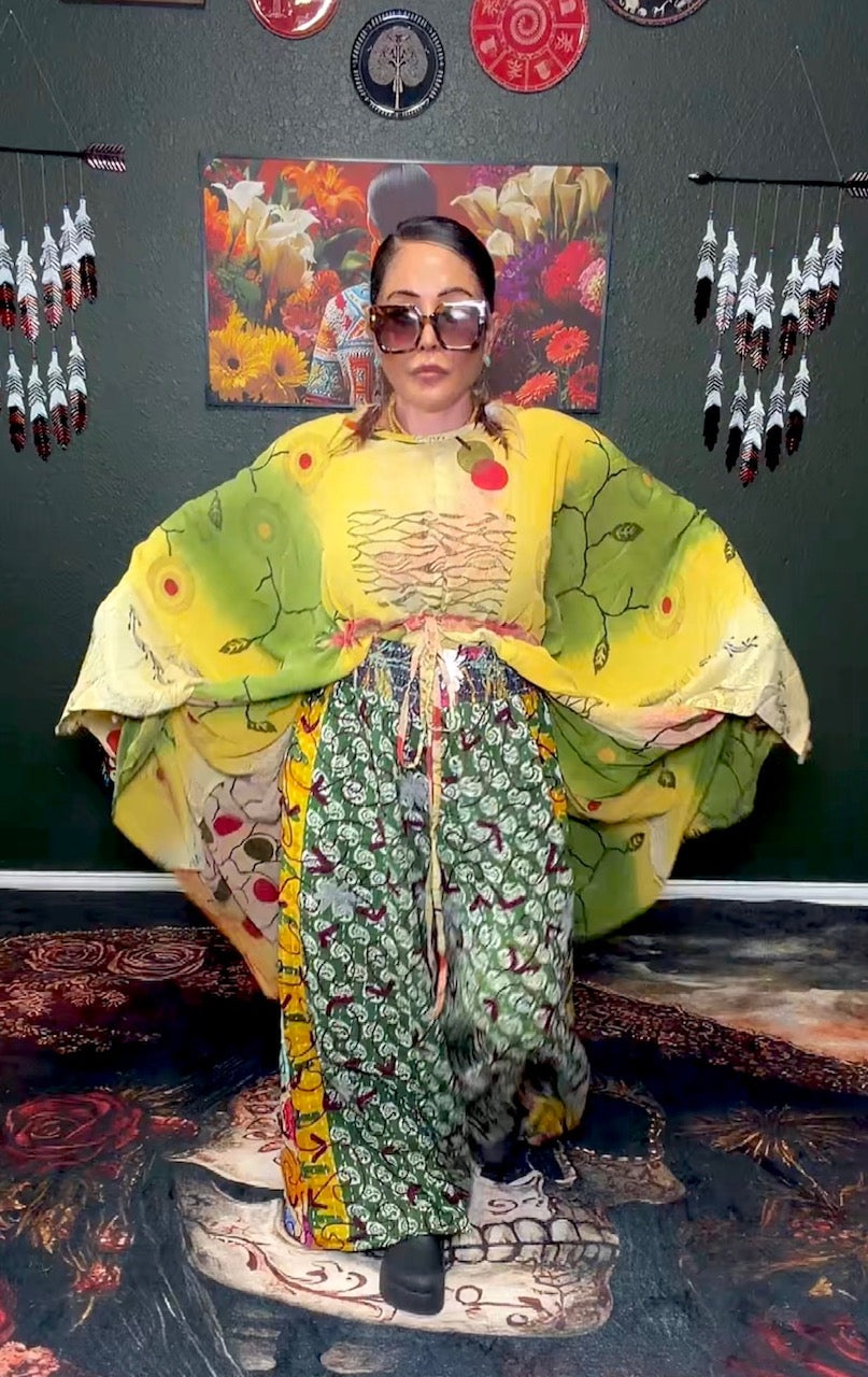 Laila Suzani Kantha Flared Pants